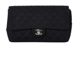 Quilted Nylon Flap Backpack Black, DB, 2*